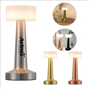 Metal Dumbbell-Shaped Rechargeable Retro Touch Desk Lamp